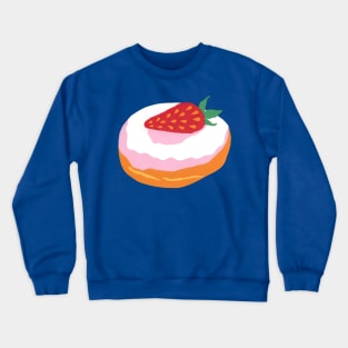 Strawberry Donut Hand Cut Paper Art Crewneck Sweatshirt